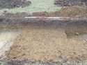 Thumbnail of Evaluation Area 2, Trench 23 N facing section between sondage & quarry pit [2302], 2M scale, view from N