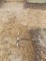 Thumbnail of Evaluation Area 2, Trench 10 plan view of posthole [1005], 0.5M scale, view from NE