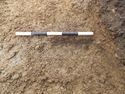 Thumbnail of Evaluation Area 2, Trench 10 NE facing section of posthole [1005], 0.5M scale, view from NE