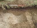 Thumbnail of Area B, view of ditch, 1M scale, view from S
