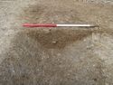 Thumbnail of Area B, S facing section of ditch [1005] cutting spread [1003], 1M scale, view from S