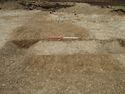 Thumbnail of Area B, S facing section of ditch [1005] cutting spread [1003], 1M scale, view from S