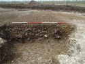 Thumbnail of Area A, unfinished quadrant of pit [3099], 2M scale, view from SSE