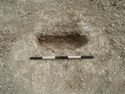 Thumbnail of Area A, SW facing section of pit [3116], 0.5M scale, view from SW