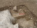 Thumbnail of Area A, oblique of sondage in pit [3099], 1M scale, view from SE