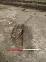 Thumbnail of Area A, general view of beam trench [3075], 1M scale, view from SE