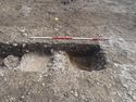 Thumbnail of Area A, SW facing section of pits [3205] & [3208], 2M scale, view from SW
