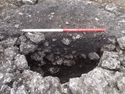 Thumbnail of Area A, 1st section through Romano British well structure 3254, 1M scale, view from E