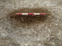 Thumbnail of Area A, N facing section of small pit [3263], 0.5M scale, view from N