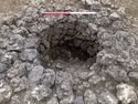 Thumbnail of Area A, E facing section of well 3254, 1M scale, view from W