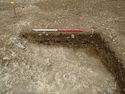 Thumbnail of Area A, SE facing section of pit [3293], 1M scale, view from SE
