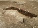 Thumbnail of Area A, general view of pits [3293] & [3275], 1M & 2M scale, view from S