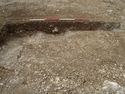 Thumbnail of Area A, E facing section of pit [3301], 2M scale, view from E