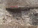 Thumbnail of Area A, SW facing section of ditches [3117] [3119] & [3121], 1M scale, view from SW