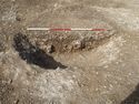 Thumbnail of Area A, general view of pit [3331], 2M scale, view from N