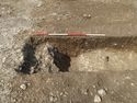 Thumbnail of Area A, SE end, NE facing section of ditches, 2M scale, view from NE