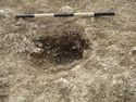 Thumbnail of Area A, NE facing section of posthole [3375], 0.5M scale, view from NE
