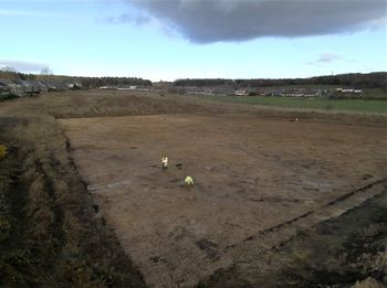 Overall view of excavation area looking north from the south corner