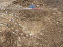 Thumbnail of View to N, S.35, Modern pit [121], 1x1m scale