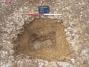 Thumbnail of View to W, fully excavated Pit [4], 1x1m scale