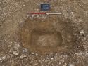 Thumbnail of View to E, Pit [20], Fully excavated, 1x1m scale
