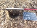 Thumbnail of View to N, posthole [174] 1x1m scale