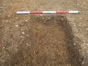 Thumbnail of View to W, S.25, Ditch [121], Furrow [123], 1x1m scale