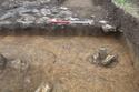 Thumbnail of Postholes, 2758, 2760, 2764 and 2766, pits 2736 and 2762 and possible beam slot 2756 looking SW