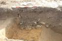 Thumbnail of Construction cut 2412 for wall 2411 looking SE