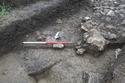 Thumbnail of Occupation layer 2706 and stone surface 2719 looking SE