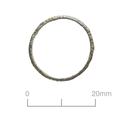Thumbnail of Copper alloy finger ring: 19mm diam; D-sect;
cross-ridged (transverse grooves) (RA 17)