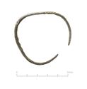 Thumbnail of Copper alloy bracelet: plain penannular bracelet
from D-sectioned strip; tapering at
terminals (RA 2)