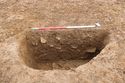 Thumbnail of South south-west facing section of pit [1003]. From Archaeological Recording at West of Culworth, Northamptonshire, England.
