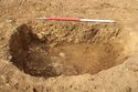 Thumbnail of South south-west facing section of pit [1012]. From Archaeological Recording at West of Culworth, Northamptonshire, England.