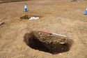 Thumbnail of Location shot of pit [1005], facing north-west. From Archaeological Recording at West of Culworth, Northamptonshire, England.