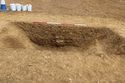 Thumbnail of West facing section of enclosure ditch [1014]. From Archaeological Recording at West of Culworth, Northamptonshire, England.