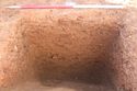 Thumbnail of East facing section of ditch [1035]. From Archaeological Recording at West of Culworth, Northamptonshire, England.