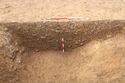 Thumbnail of North facing section of enclosure ditch [1016]. From Archaeological Recording at West of Culworth, Northamptonshire, England.