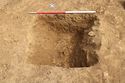 Thumbnail of South-west facing section of ditch [1050]. From Archaeological Recording at West of Culworth, Northamptonshire, England.