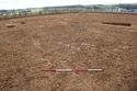 Thumbnail of View of pits [1003] and [1005] in relation to enclosure ditch [1015], looking south-west. From Archaeological Recording at West of Culworth, Northamptonshire, England.
