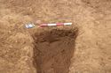 Thumbnail of East facing section of ditch [1048]. From Archaeological Recording at West of Culworth, Northamptonshire, England.