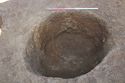Thumbnail of South facing section of pit [1003]. From Archaeological Recording at West of Culworth, Northamptonshire, England.