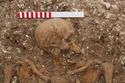 Thumbnail of Photo 002253 W facing detail shot of skeleton (605037) no board.