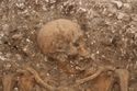Thumbnail of Photo 002254 W facing detail shot of skeleton (605037) no scale, no board.