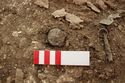 Thumbnail of Photo 13530 Skeleton 605404 Copper disc brooch