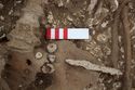 Thumbnail of Photo 18304 Skeleton 607418 knife and beads