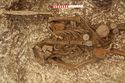 Thumbnail of Photo 18473 Skeleton 607319 overview of shield boss and spear