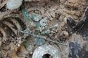 Thumbnail of Photo 21466 Skeleton 607934 beads and Copper objects, pins