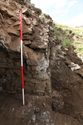 Thumbnail of West flank stub wall face