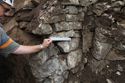 Thumbnail of West flank stub wall face
